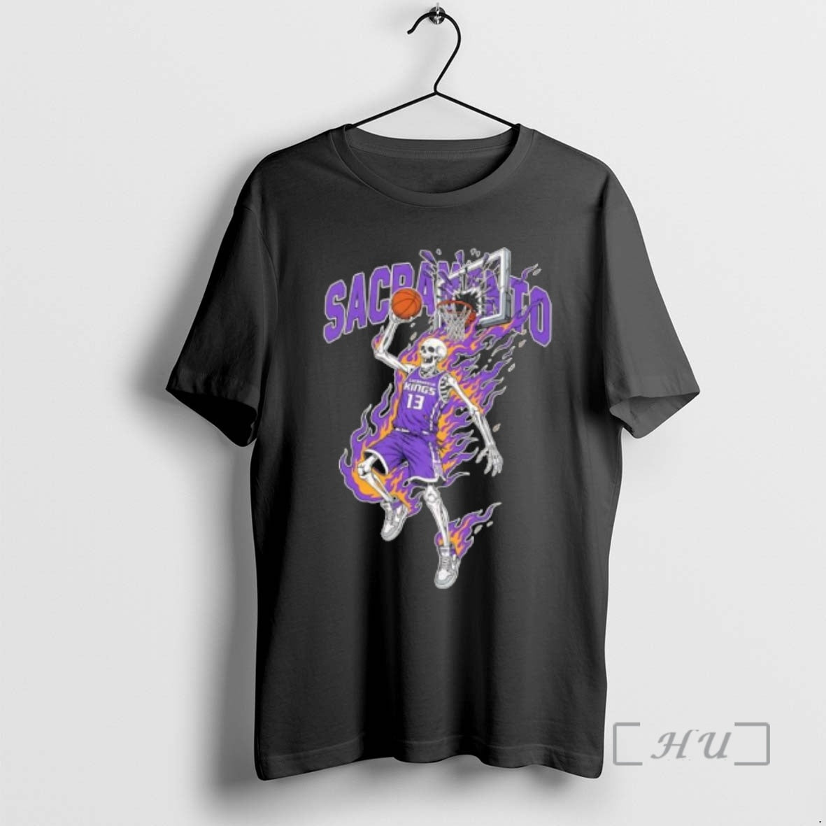 Officials Sacramento Kings Mens Basketball Skeleton Player Fire T-Shirts, Hoodie, Sweatshirt | DripVista.com