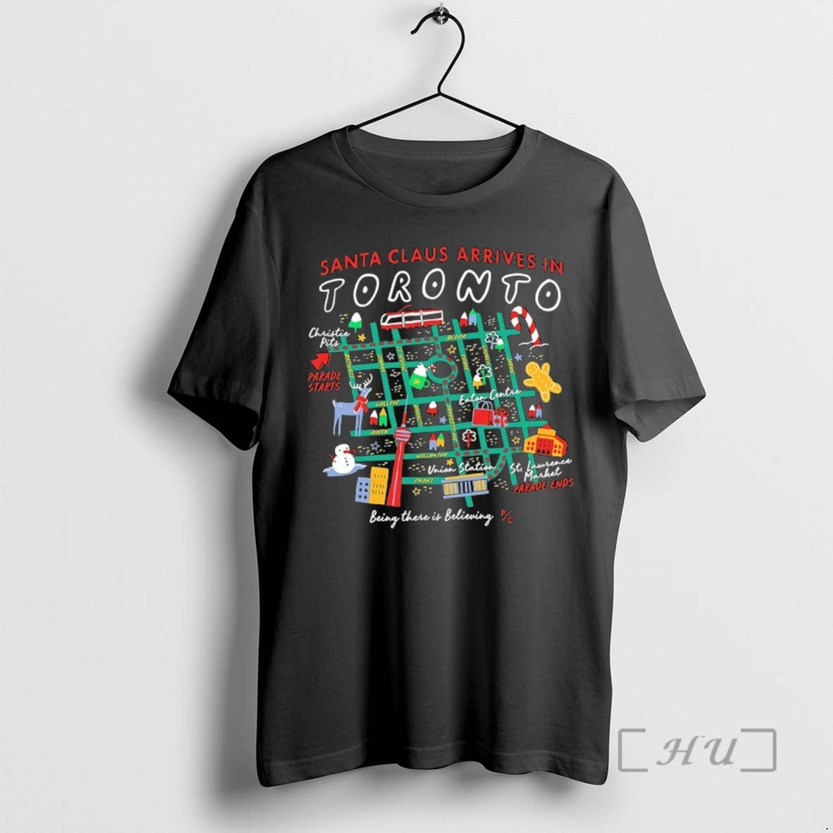 Officials Santa Claus Arrives In Toronto Parade Map T-Shirts, Hoodie, Sweatshirt | DripVista.com