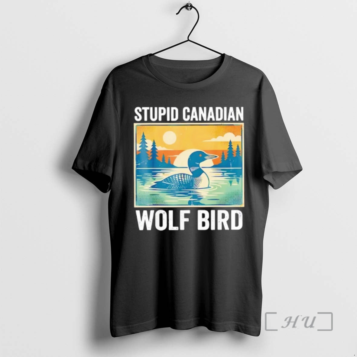 Officials Sarcastic Animal Stupid Canadian Wolf Bird Loon Retro Funny T-Shirts, Hoodie, Sweatshirt | DripVista.com
