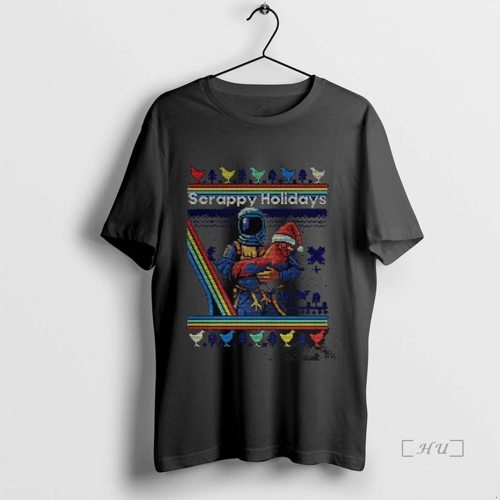 Officials Scrappy Holidays Pixel Art Ugly Christmas T-Shirts, Hoodie, Sweatshirt | DripVista.com