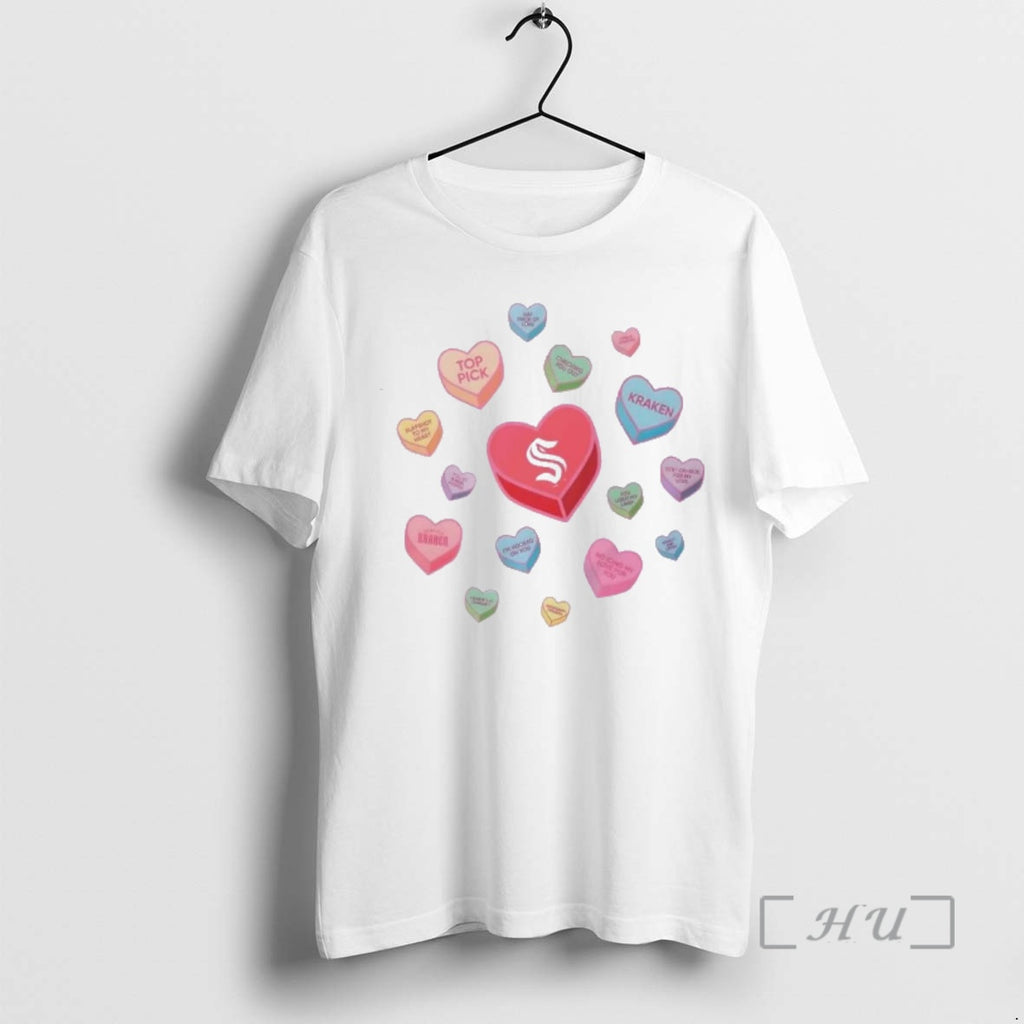 Officials Seattle Kraken Sweet Talk Valentines Day T-Shirts, Hoodie, Sweatshirt | DripVista.com