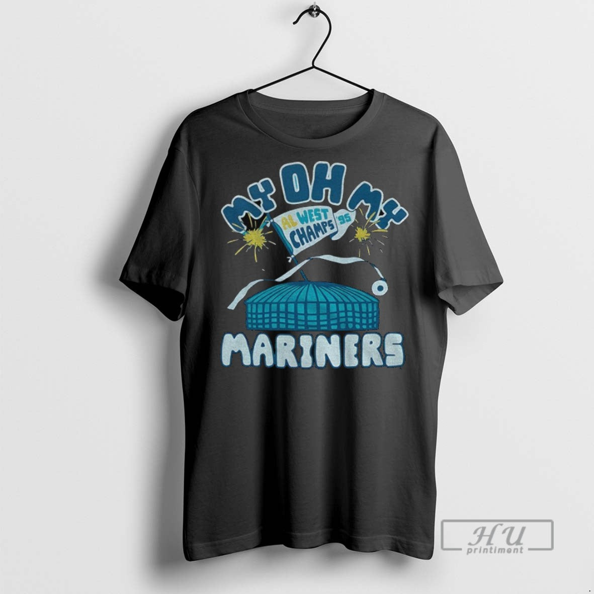 Officials Seattle Mariners Mlb Baseball My Oh My Al West Champs 95 T Shirt