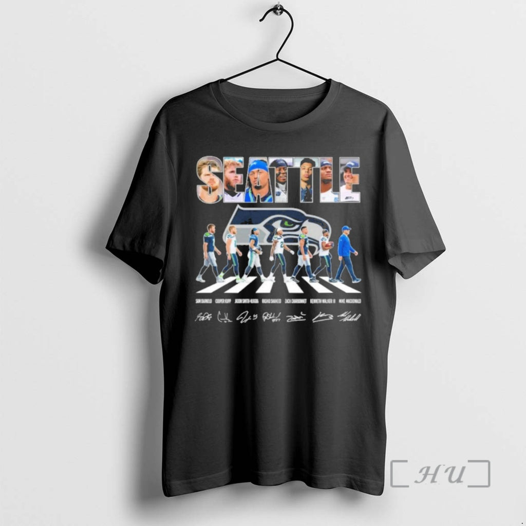 Officials Seattle Team Player Abbey Road Signature T-Shirts, Hoodie, Sweatshirt | DripVista.com