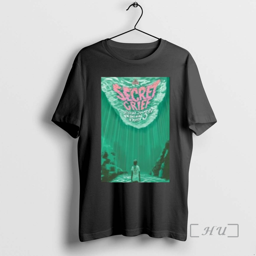 Officials Secret Grief Grand Rapids Mi January 3 2026 Concert Circle Black Premium T Shirts Hoodie, Sweatshirt