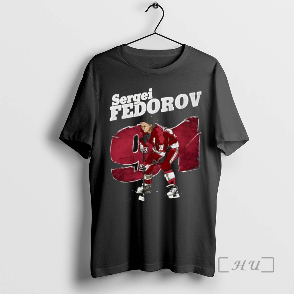 Officials Sergei Fedorov 91 Detroit Hockey Player Retro T-Shirts, Hoodie, Sweatshirt | DripVista.com