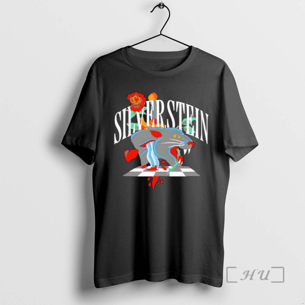 Officials Silverstein Panther Rose And Blood T-Shirts, Hoodie, Sweatshirt | DripVista.com