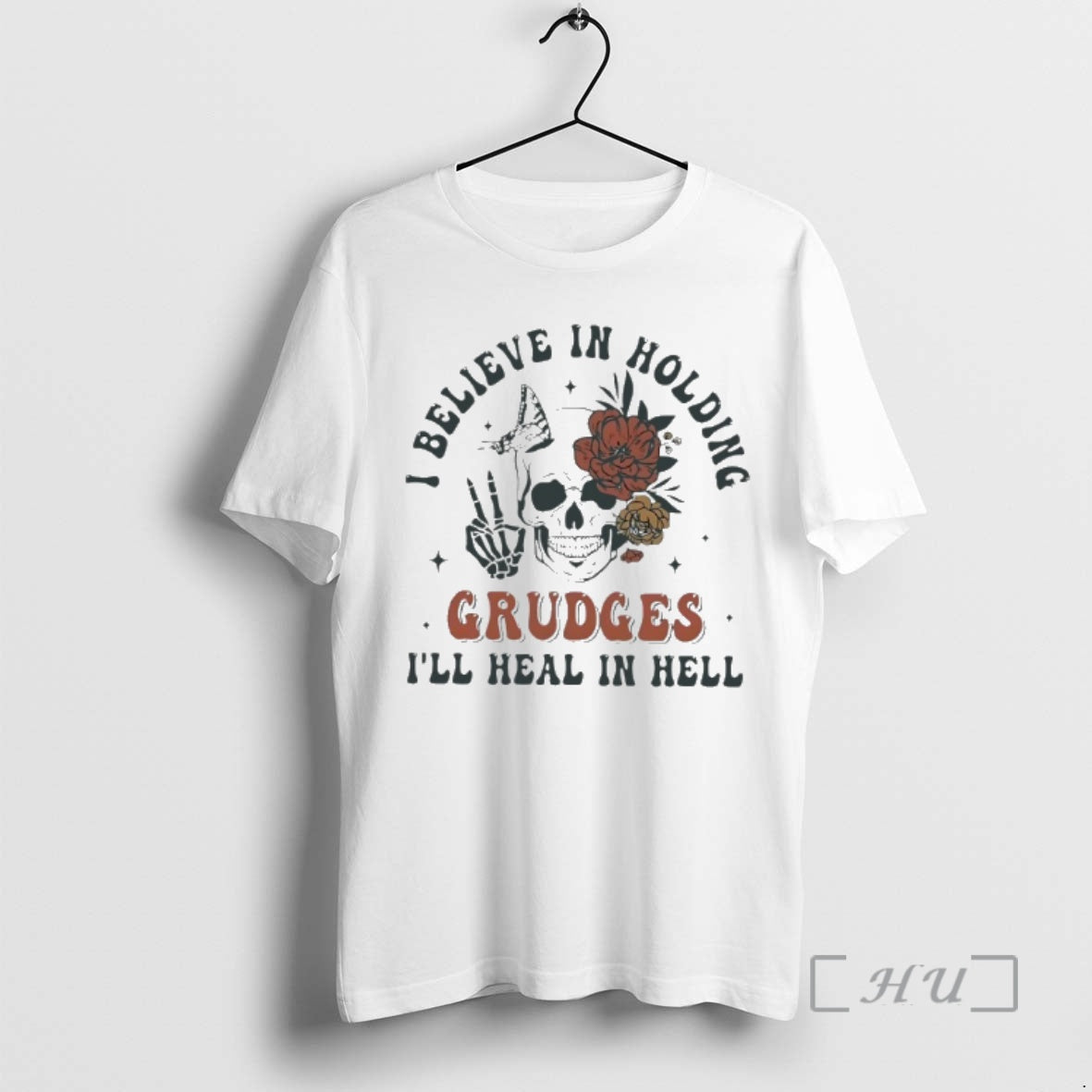 Officials Skull I Believe In Holding Grudges Ill Heal In Hell Premium T Shirts Sweater Hoodie, Sweatshirt | DripVista.com