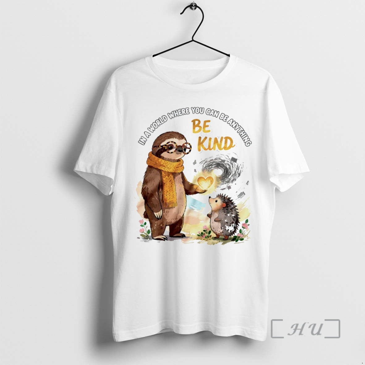 Officials Sloth In A World Where You Can Be Anything Be Kind Premium T Shirts Hoodie, Sweatshirt | DripVista.com