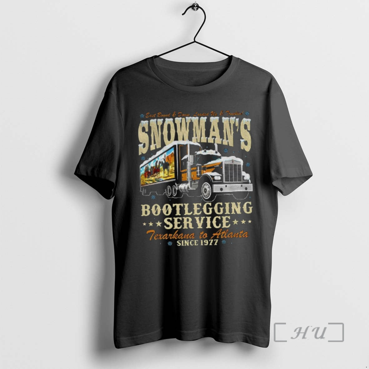 Officials Snowmans Bootlegging Service Trucker Smokey And The Bandit Christmas T-Shirts, Hoodie, Sweatshirt | DripVista.com