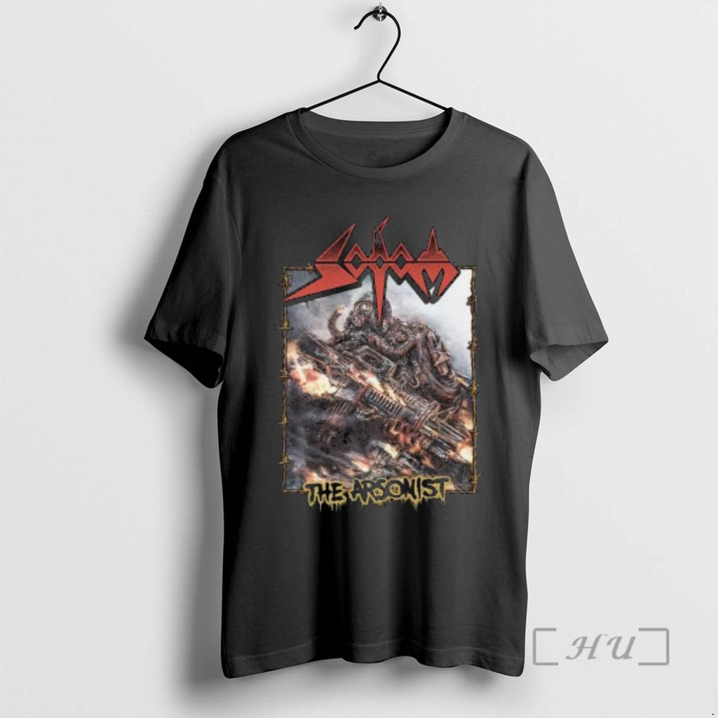 Officials Sodom Band The Arsonist Circle Black T-Shirts, Hoodie, Sweatshirt | DripVista.com