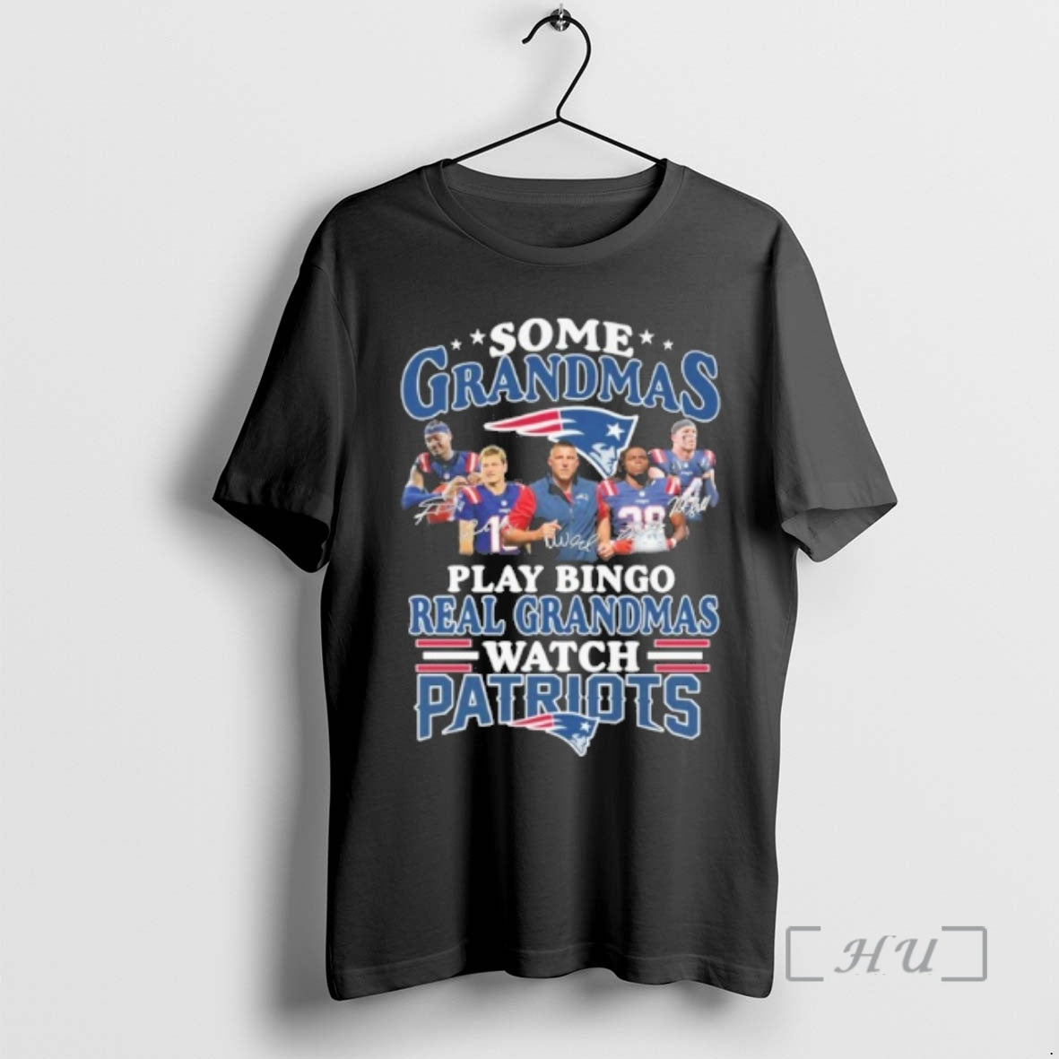 Officials Some Grandmas Team Player Signature Play Bingo Real Grandmas Watch Patriots Premium T Shirts Hoodie, Sweatshirt
