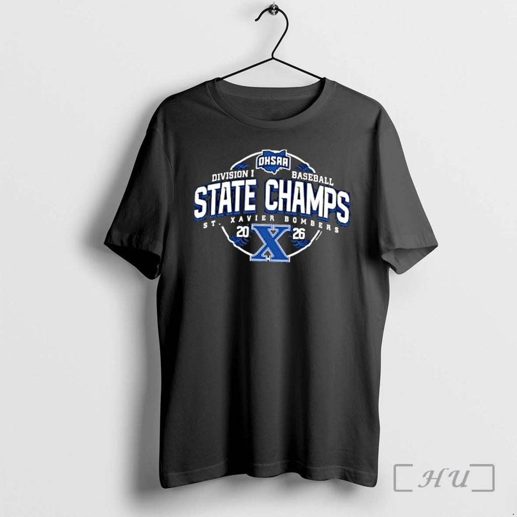 Officials St Xavier Bombers 2026 Ohsaa Baseball Division 3 State Champions Premium T Shirts Sweater