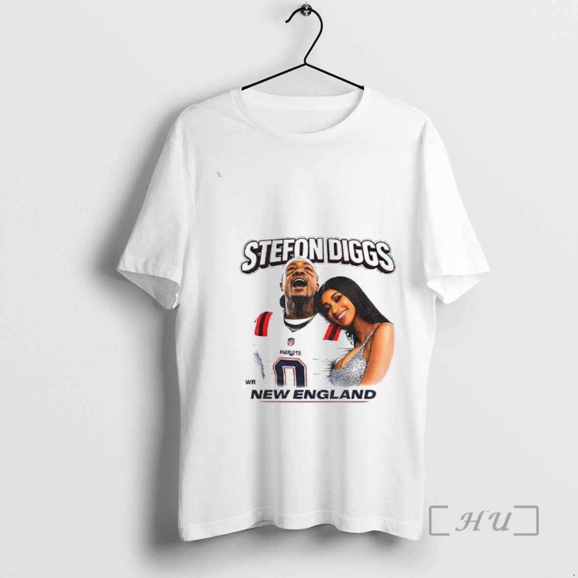 Officials Stefon Diggs Cardi B New England Football Player Portrait T-Shirts, Hoodie, Sweatshirt | DripVista.com