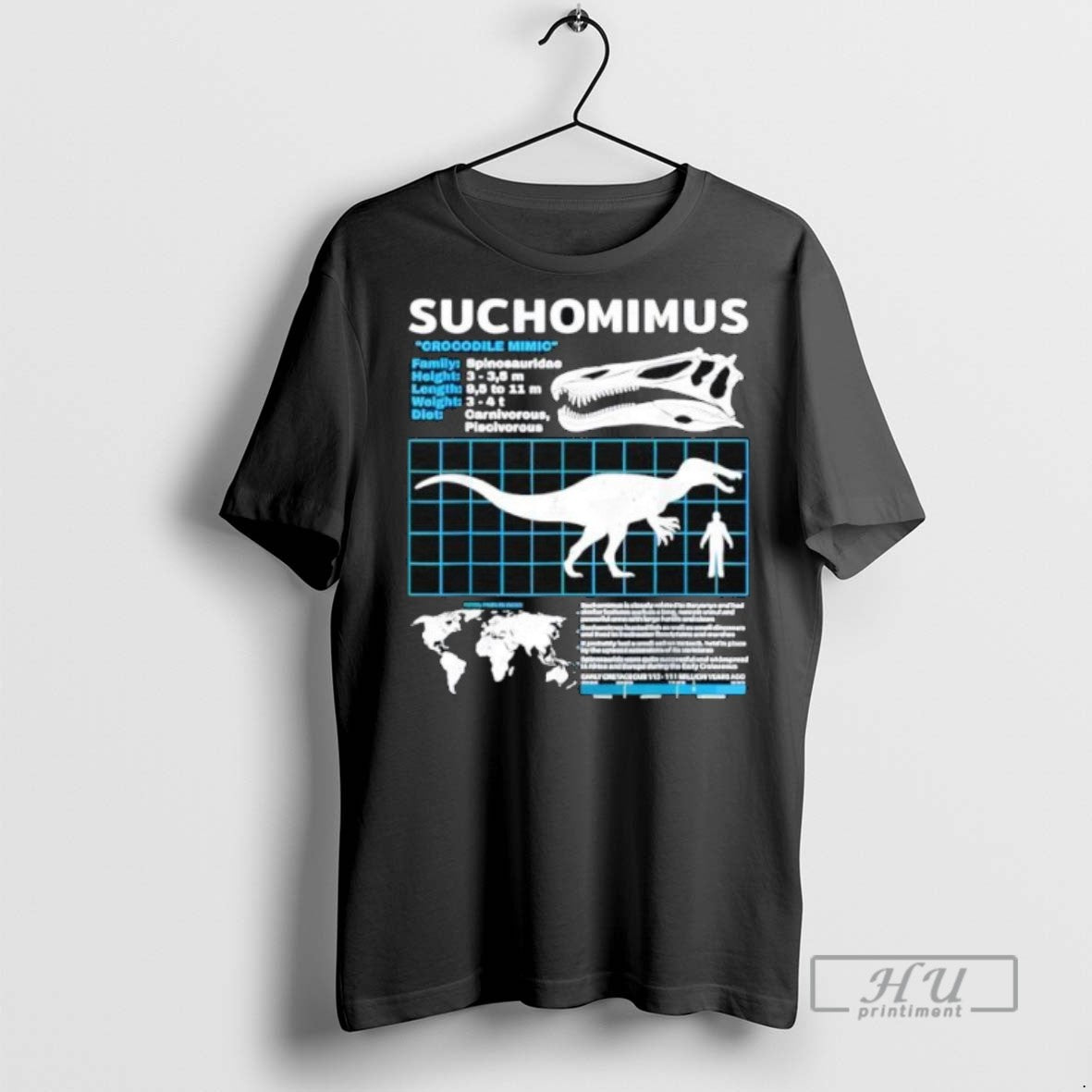 Officials Suchomimus Fact Sheet Dinosaur Facts T Shirt Sweatshirt Hoodies