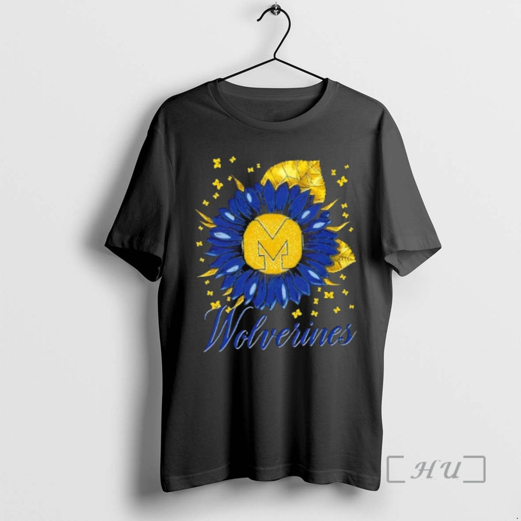 Officials Sunflower X Michigan Wolverines Football Logo T-Shirts, Hoodie, Sweatshirt | DripVista.com