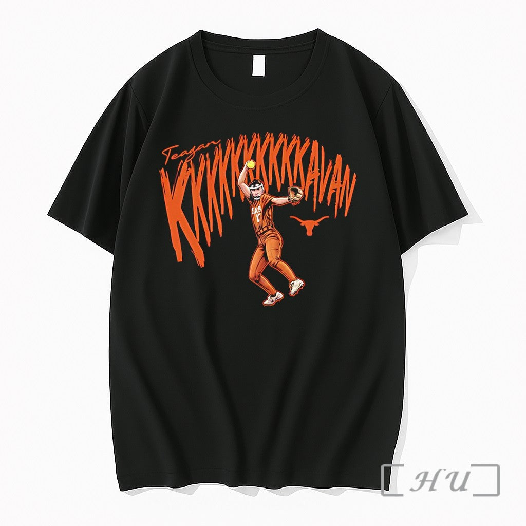 Officials Teagan Kavan Texas Longhorns Softball 10 Strikeouts Caricature