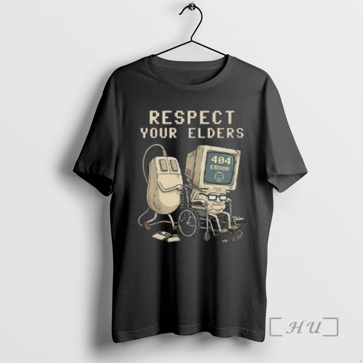 Officials Tech 404 Error Hilarious Respect Your Elders Circle Black T-Shirts, Hoodie, Sweatshirt | DripVista.com