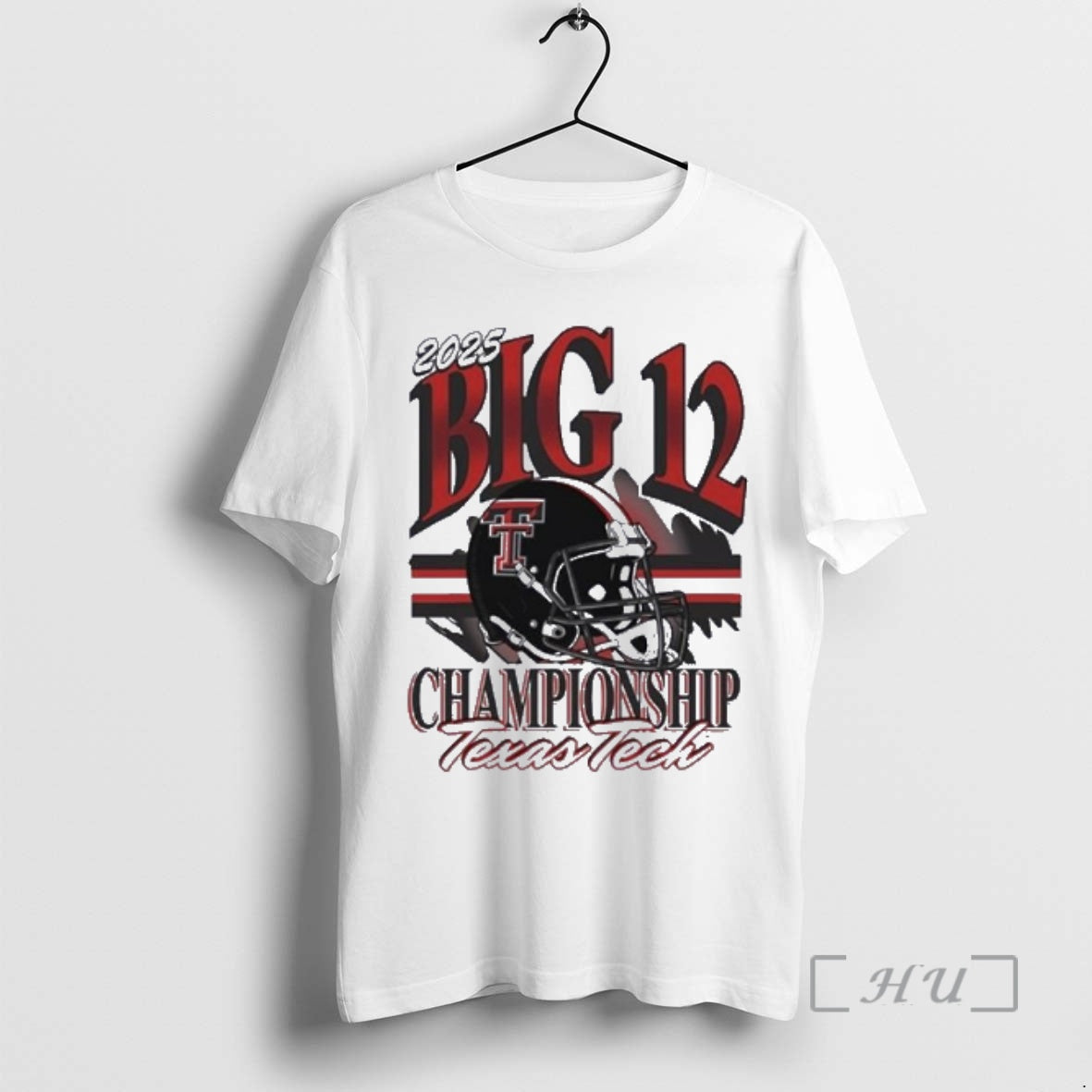 Officials Texas Tech Red Raiders 2025 Big 12 Football Championship Helmet Premium T Shirts Sweater Hoodie, Sweatshirt
