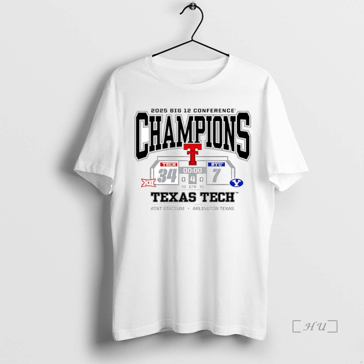 Officials Texas Tech Red Raiders Vs Byu Cougars 2025 Big 12 Conference Champions Score Circle T-Shirts, Hoodie, Sweatshirt