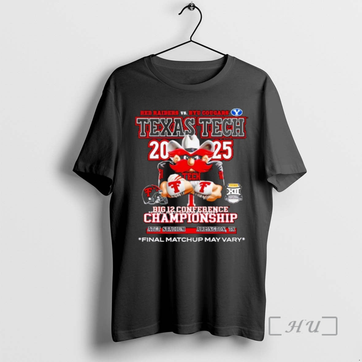 Officials Texas Tech Red Raiders Vs Byu Cougars 2025 Big 12 Conference Championship Final Matchup T-Shirts, Hoodie,...