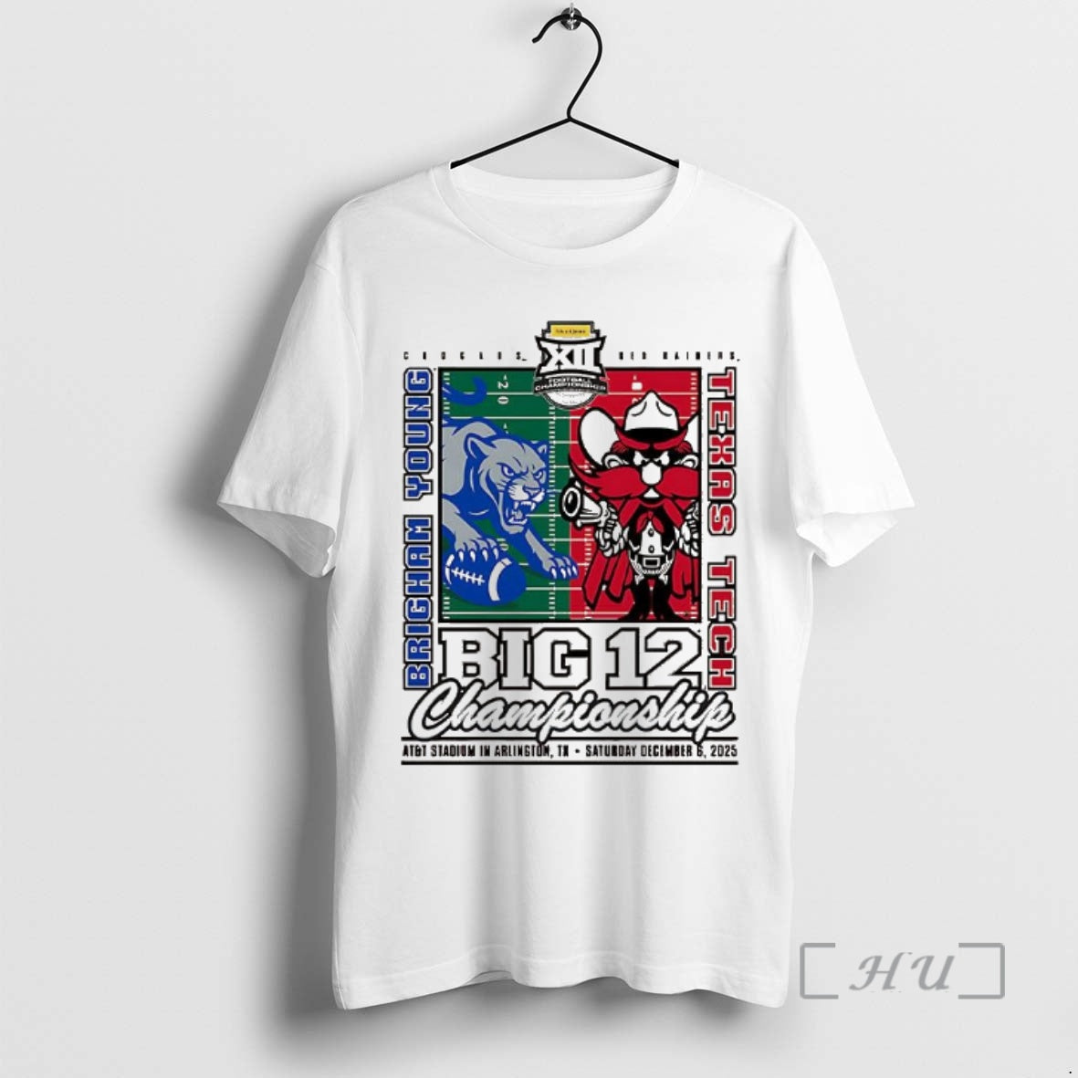 Officials Texas Tech Red Raiders Vs Byu Cougars Big 12 Championship 2025 At And T-Shirts, Hoodie, Sweatshirt | DripVista.com