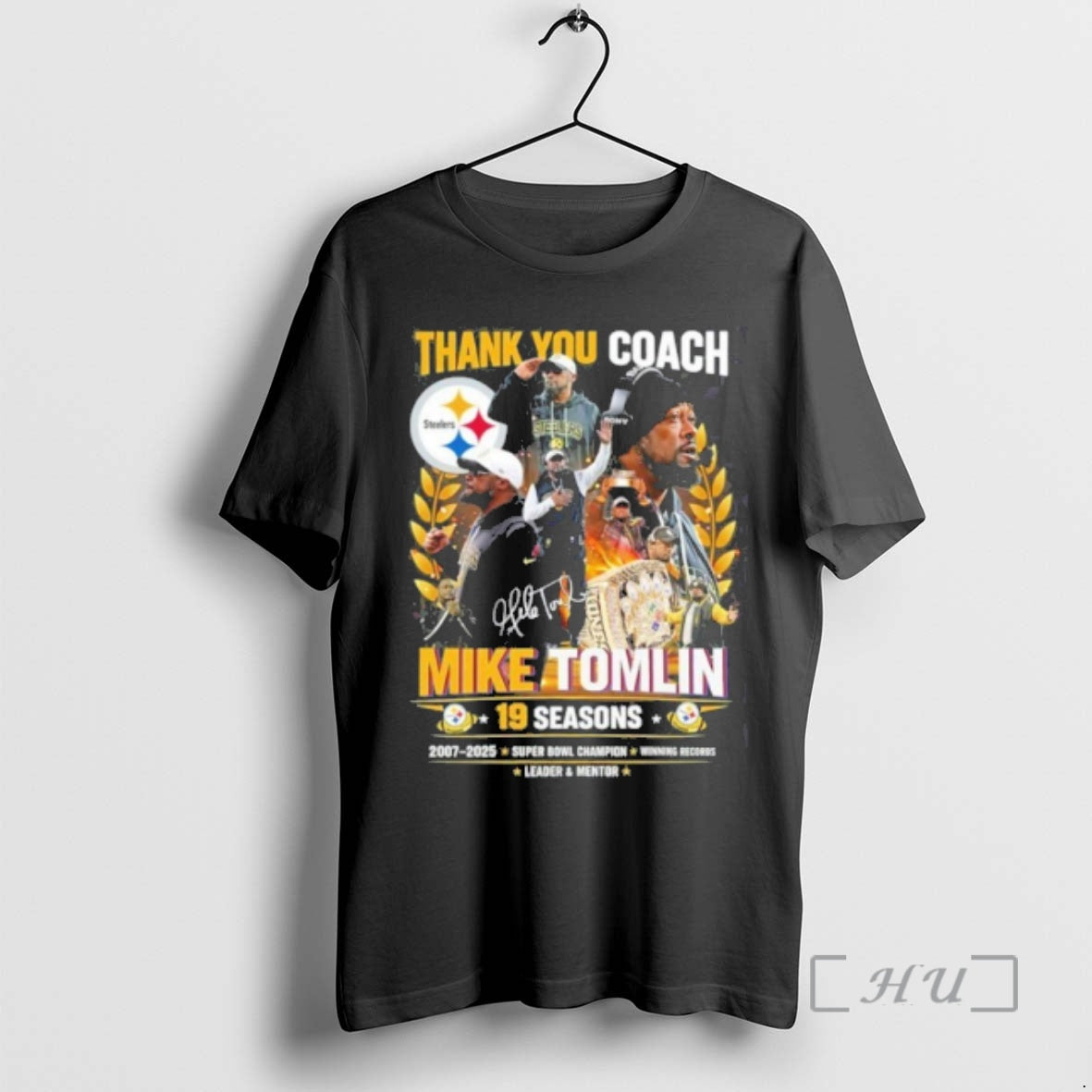 Officials Thank You Coach Mike Tomlin 19 Seasons Signature T-Shirts, Hoodie, Sweatshirt | DripVista.com