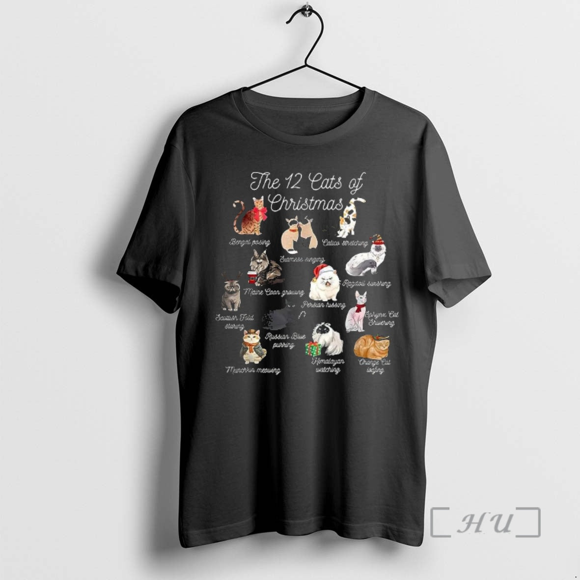 Officials The 12 Cats Of Christmas T-Shirts, Hoodie, Sweatshirt | DripVista.com