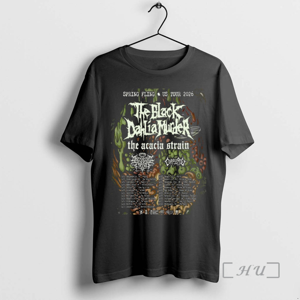 Officials The Black Dahlia Murder Spring Fling Us Tour 2026 T-Shirts, Hoodie, Sweatshirt | DripVista.com