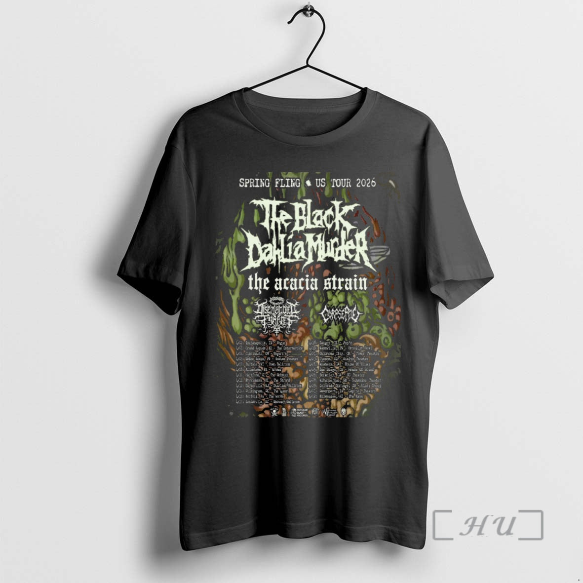 Officials The Black Dahlia Murder Spring Fling Us Tour 2026 T-Shirts, Hoodie, Sweatshirt | DripVista.com