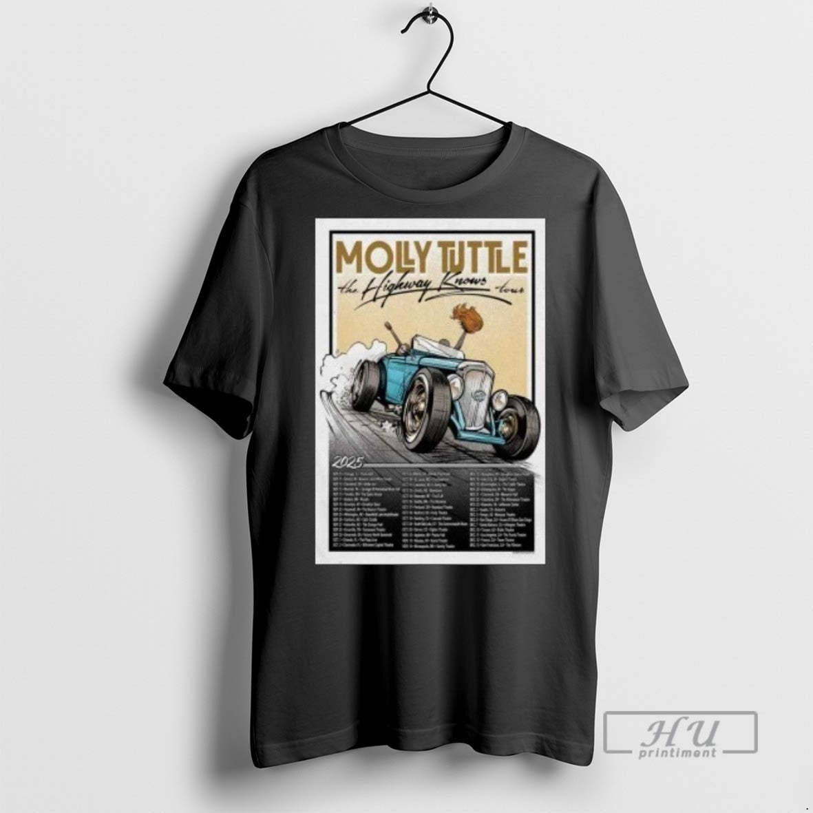 Officials The Highway Knows Tour 2025 Molly Tuttle T Shirts Sweatshirt Hoodies