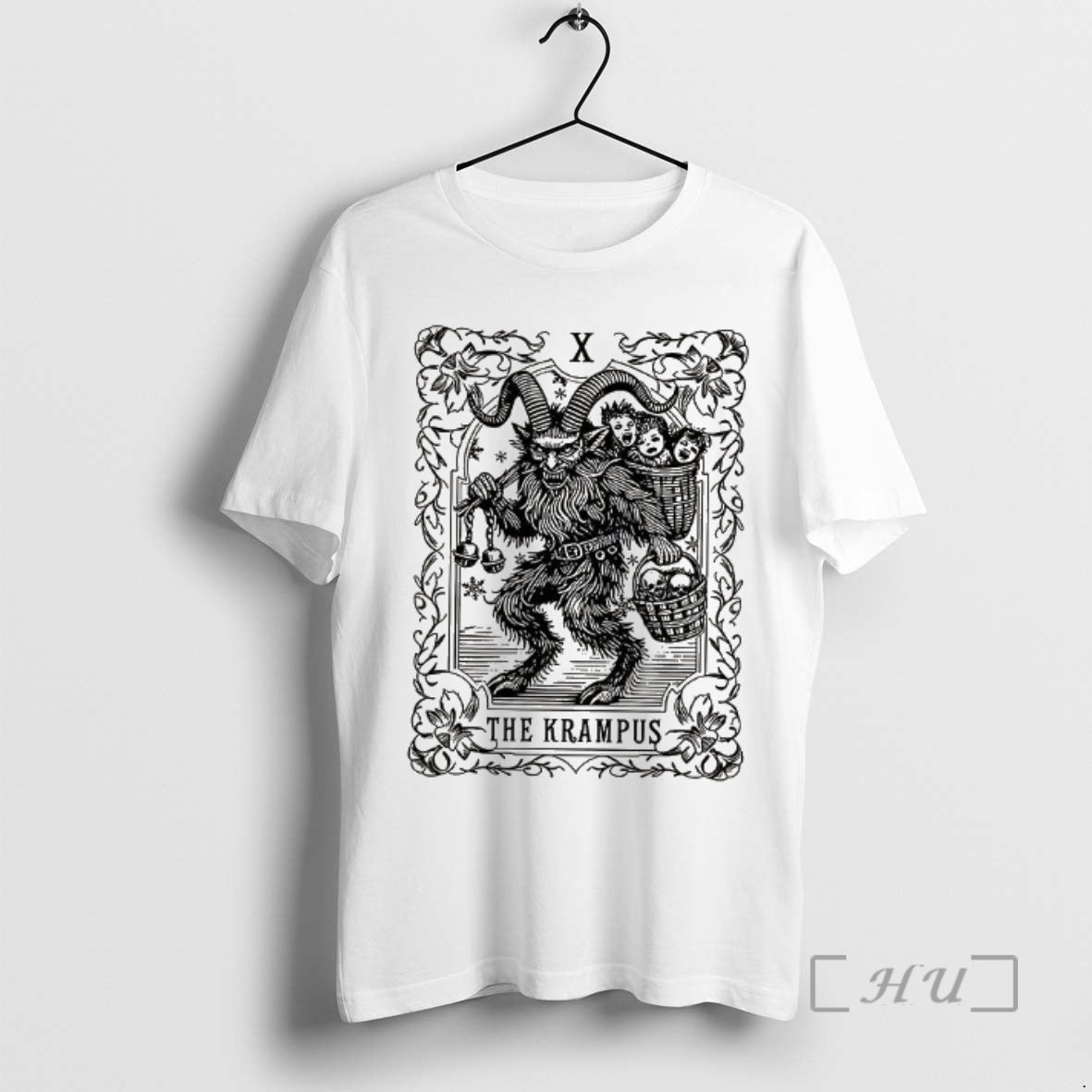 Officials The Krampus Tarot Card Goth Occult Christmas T-Shirts, Hoodie, Sweatshirt | DripVista.com