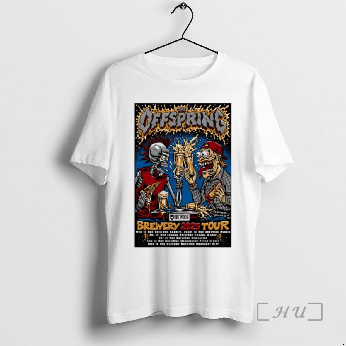 Officials The Offspring Brewery Tour 2025 T-Shirts, Hoodie, Sweatshirt | DripVista.com