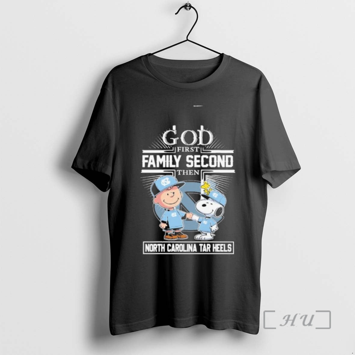 Officials The Peanuts God First Family Second Then Unc Tar Heels Premium T Shirts Sweater Hoodie, Sweatshirt | DripVista.com