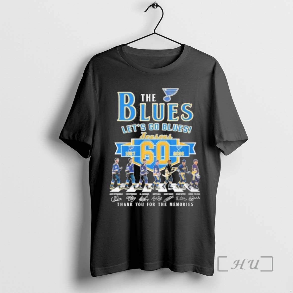 Officials The St Louis Blues Abbey Road 60 Seasons 1967 2026 Lets Go Blues Premium T-Shirts, Hoodie, Sweatshirt