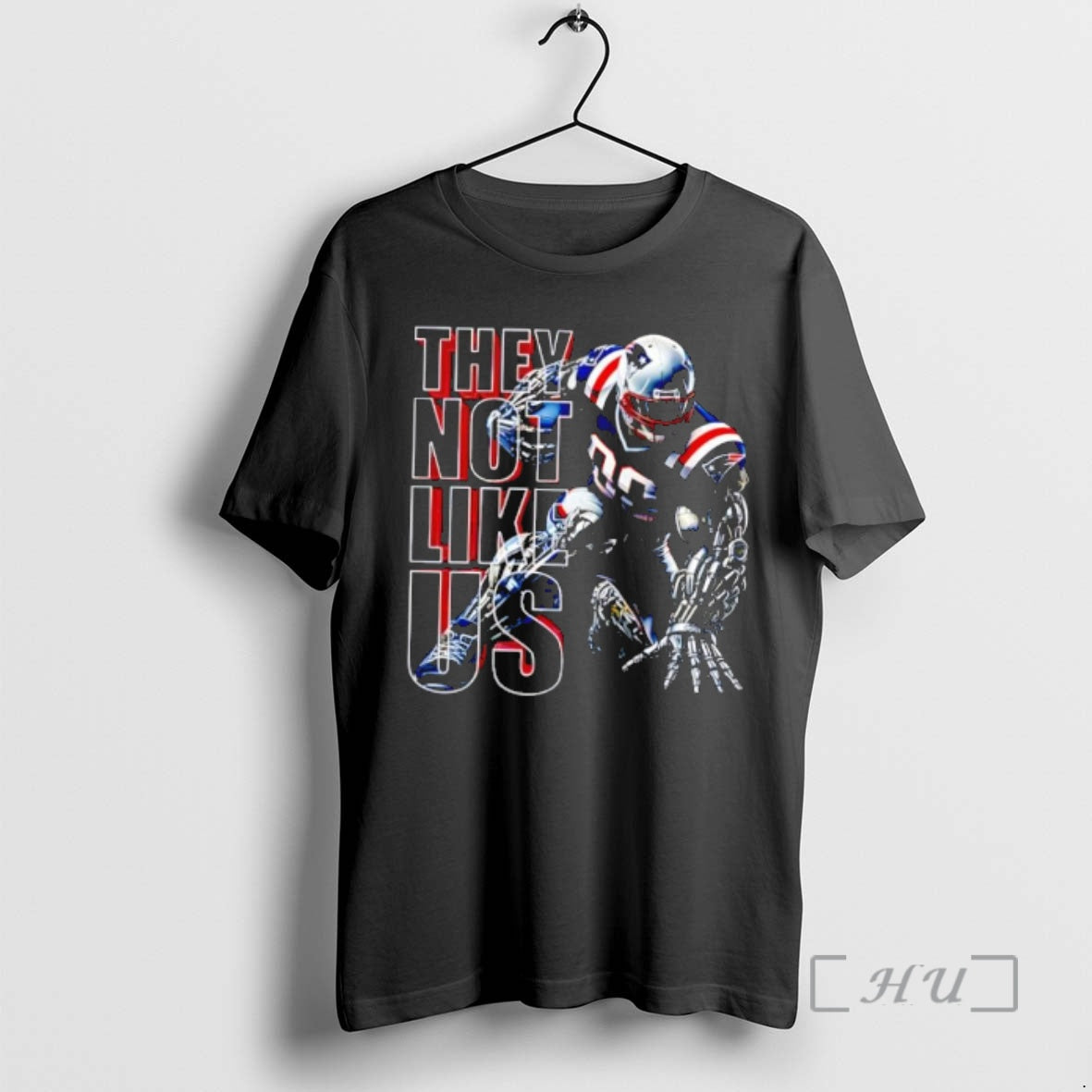 Officials They Not Like Us Patriots Football Cyborg Player Graphic T-Shirts, Hoodie, Sweatshirt | DripVista.com