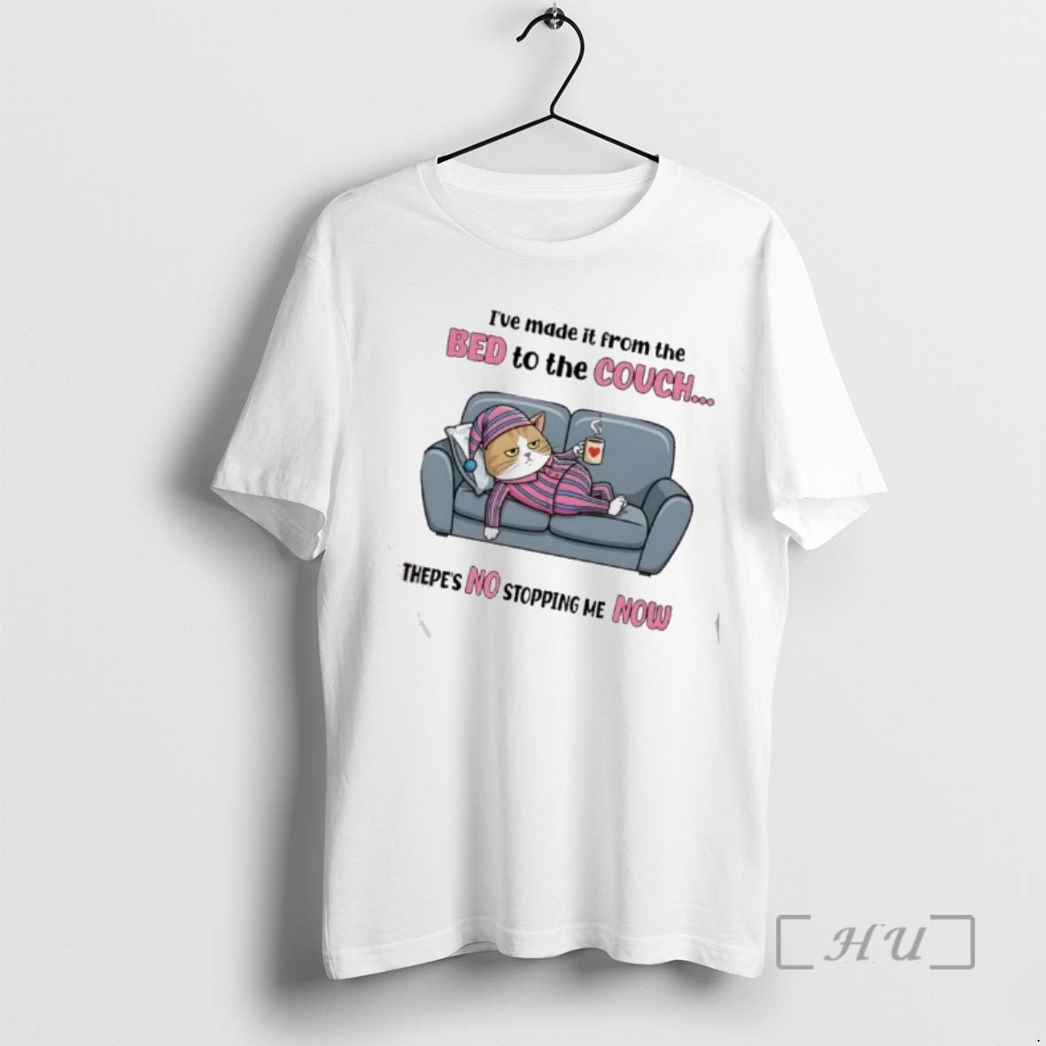Officials Tired Cat Ive Made It From The Bed To The Couch Thepes No Stopping T-Shirts, Hoodie, Sweatshirt | DripVista.com