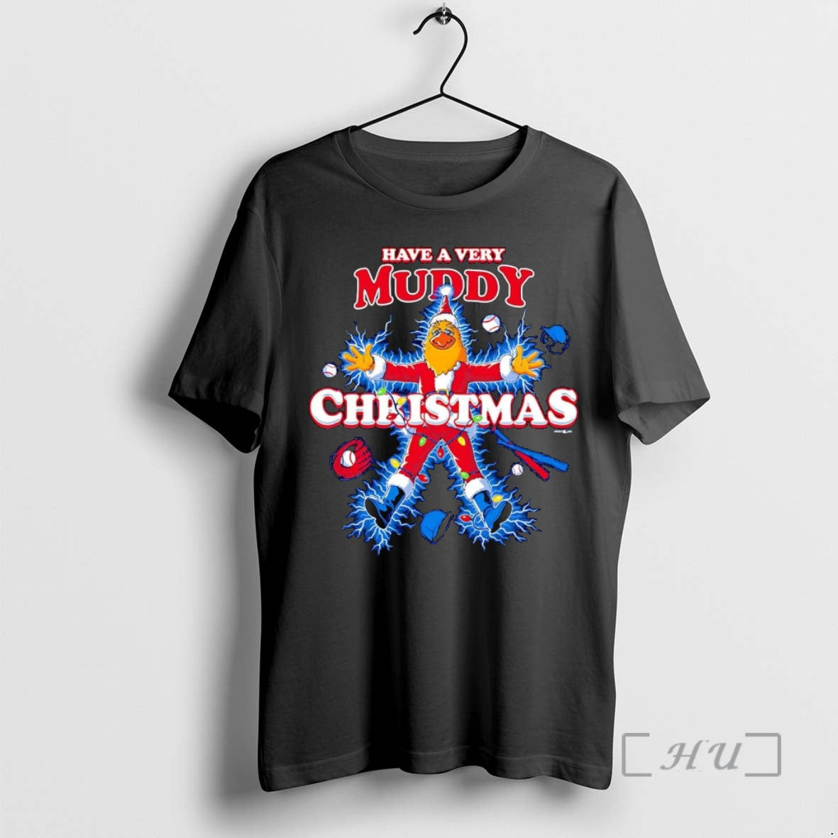 Officials Toledo Mud Hens Mascot Have A Very Muddy Christmas T-Shirts, Hoodie, Sweatshirt | DripVista.com