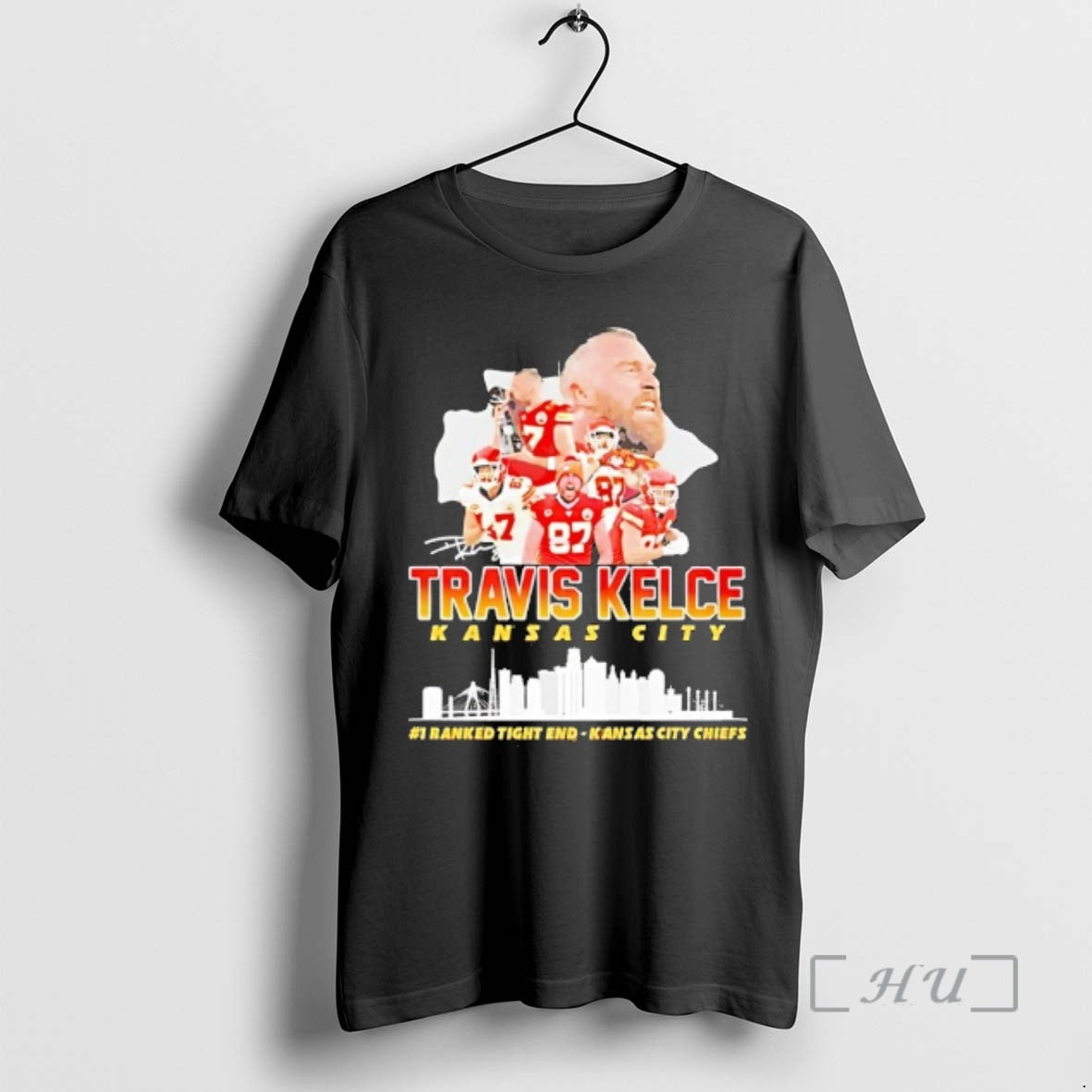 Officials Travis Kelce Kansas City Chiefs City Skyline Signature T-Shirts, Hoodie, Sweatshirt | DripVista.com