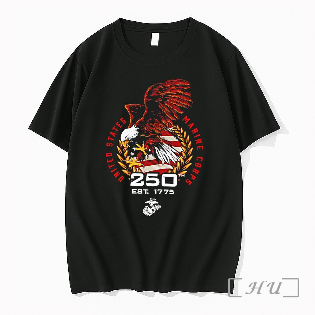 Officials Usmc 250th Anniversary Eagle Premium T Shirts Sweater Hoodie Jpg