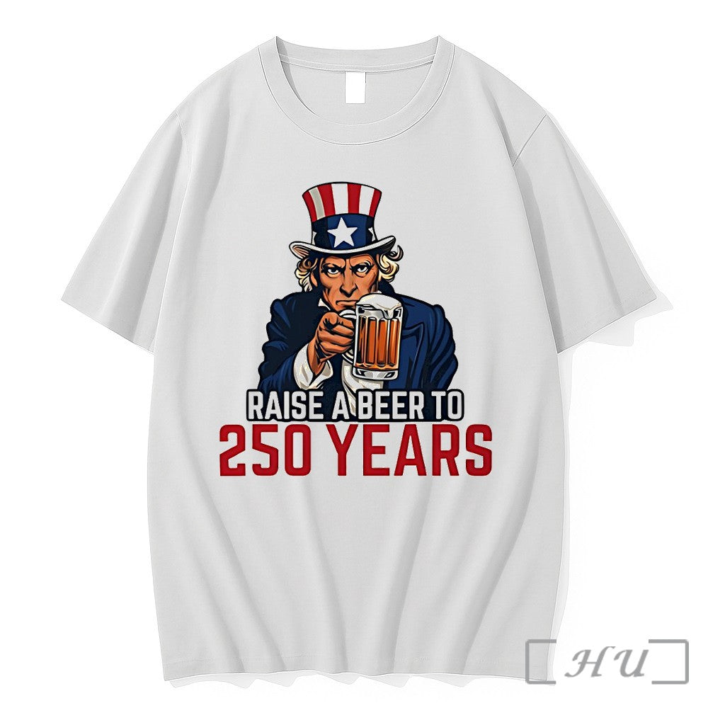 Officials Uncle Sam Raise A Beer To 250 Years