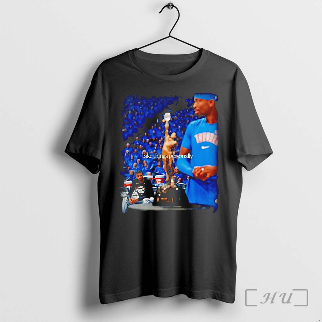 Officials Victor Wembanyama Shai Gilgeous Alexander Okc Thunder Award Take Things Personally Premium T Shirts