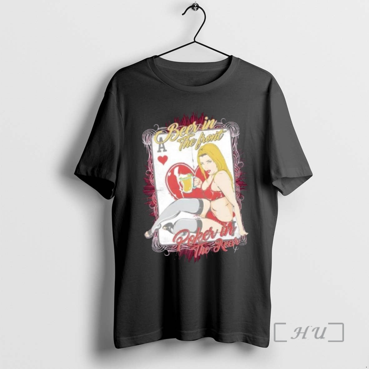 Officials Vintage Poker Pin Up Ace Of Hearts Art T-Shirts, Hoodie, Sweatshirt | DripVista.com