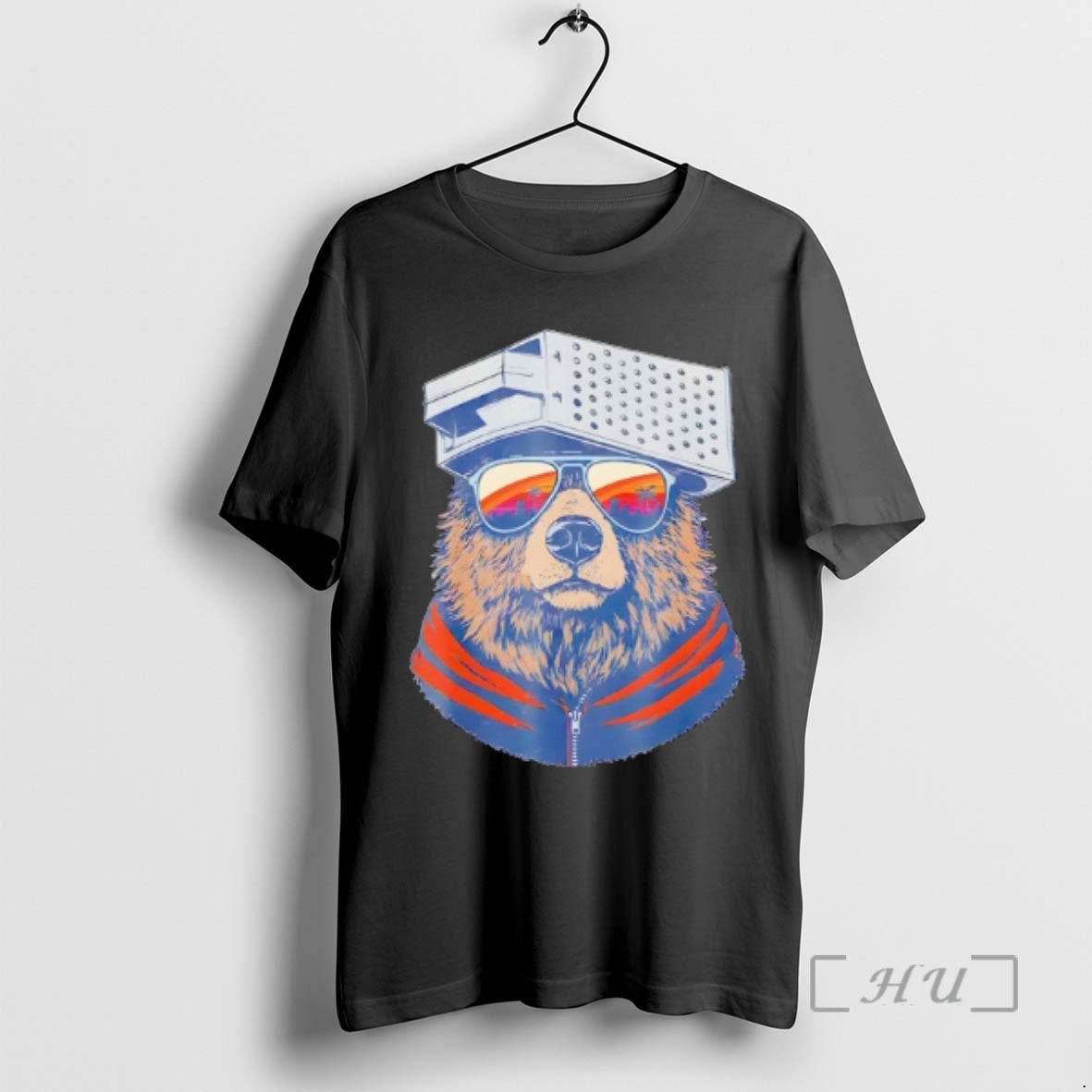 Officials Vintage Sunset Bear With Cheese Grater Hat And Sunglasses T-Shirts, Hoodie, Sweatshirt | DripVista.com