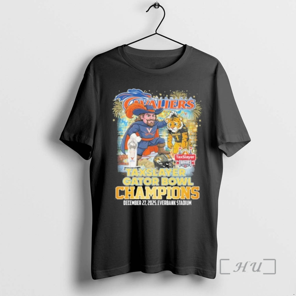 Officials Virginia Cavaliers Mascot Taxslayer Gator Bowl Champions T-Shirts, Hoodie, Sweatshirt | DripVista.com