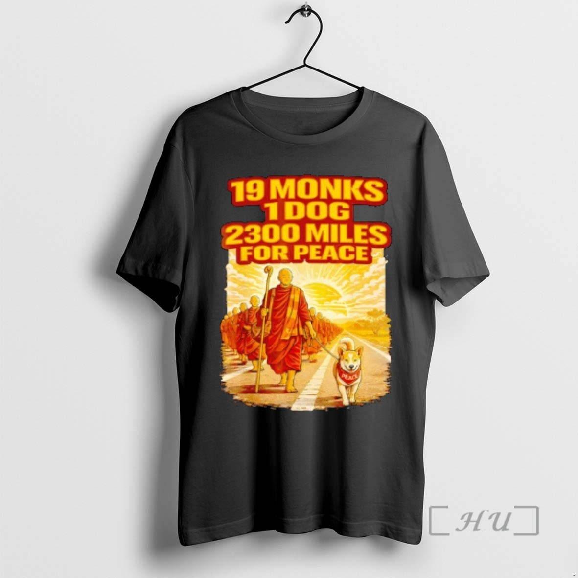 Officials Walk For Peace Buddhist Monks Inspirational Journey T-Shirts, Hoodie, Sweatshirt | DripVista.com