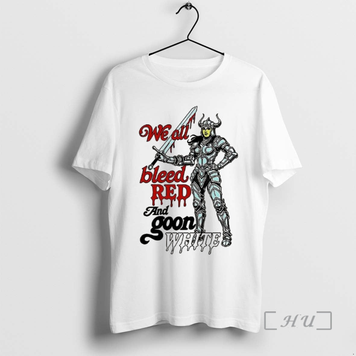 Officials We All Bleed Red And Goon White T-Shirts, Hoodie, Sweatshirt | DripVista.com