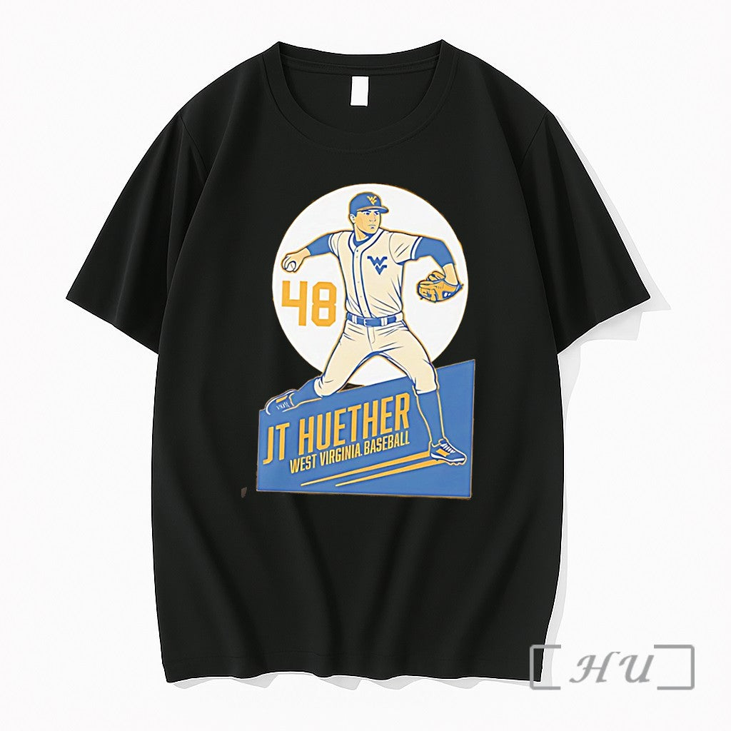 Officials West Virginia Mountaineers Jt Huether Number 48 Tee