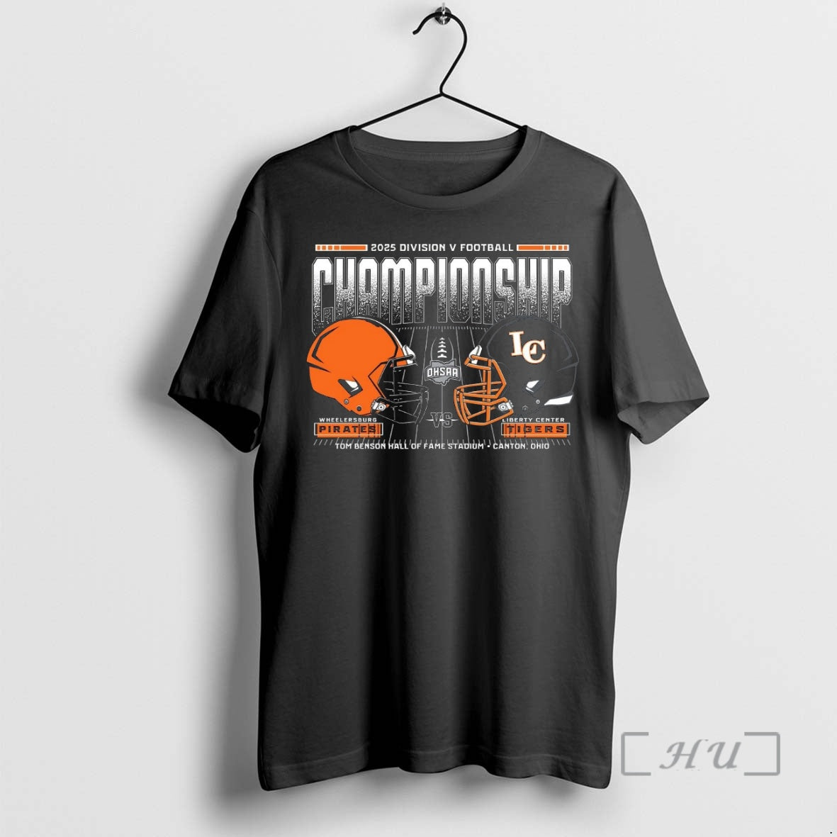 Officials Wheelersburg Pirates Vs Liberty Center Tigers 2025 D5 Football Championship Premium T Shirts Sweater Hoodie,...
