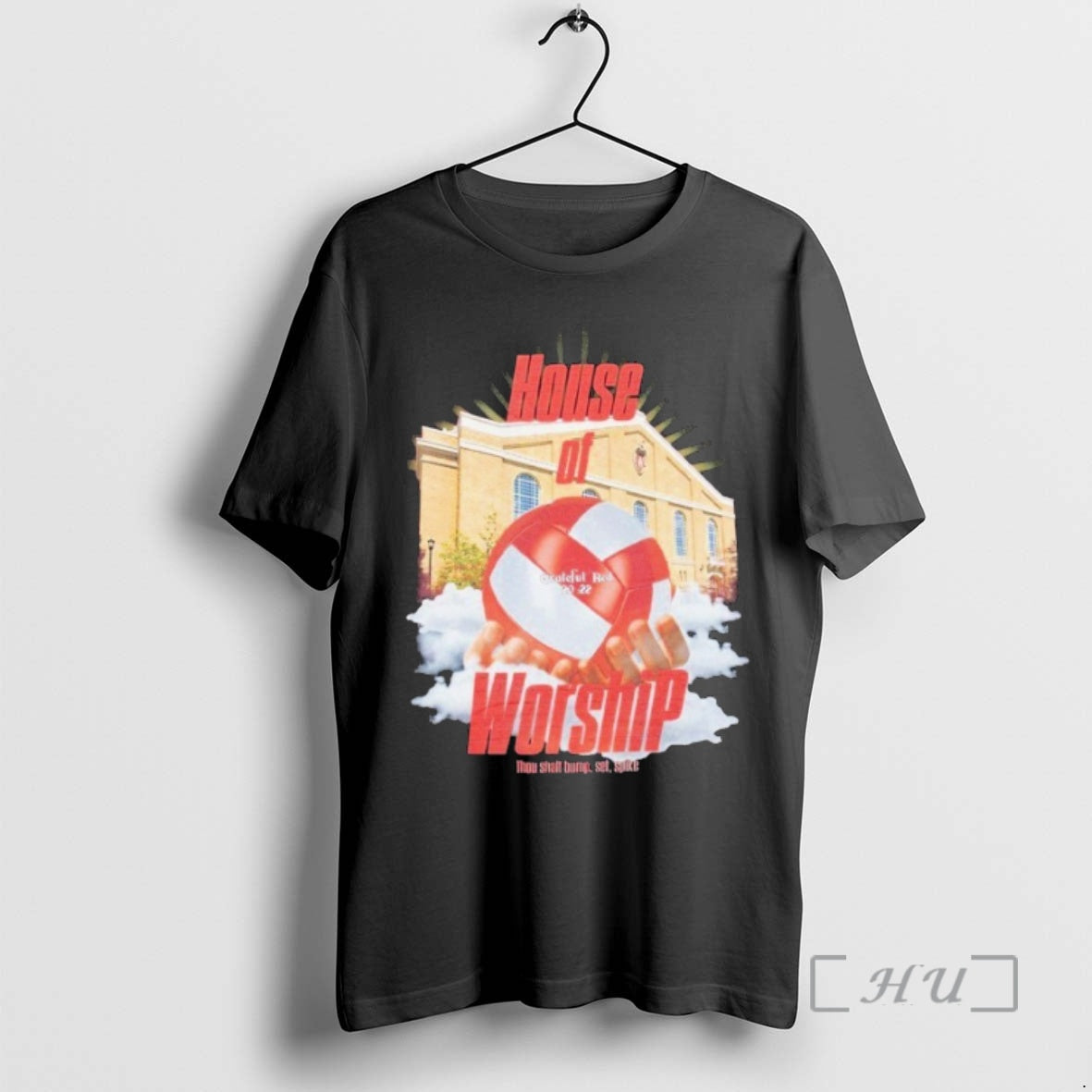Officials Wisconsin Badgers House Of Worship Grateful Red Thou Shalt Bump Set Spike Premium T-Shirts, Hoodie, Sweatshirt