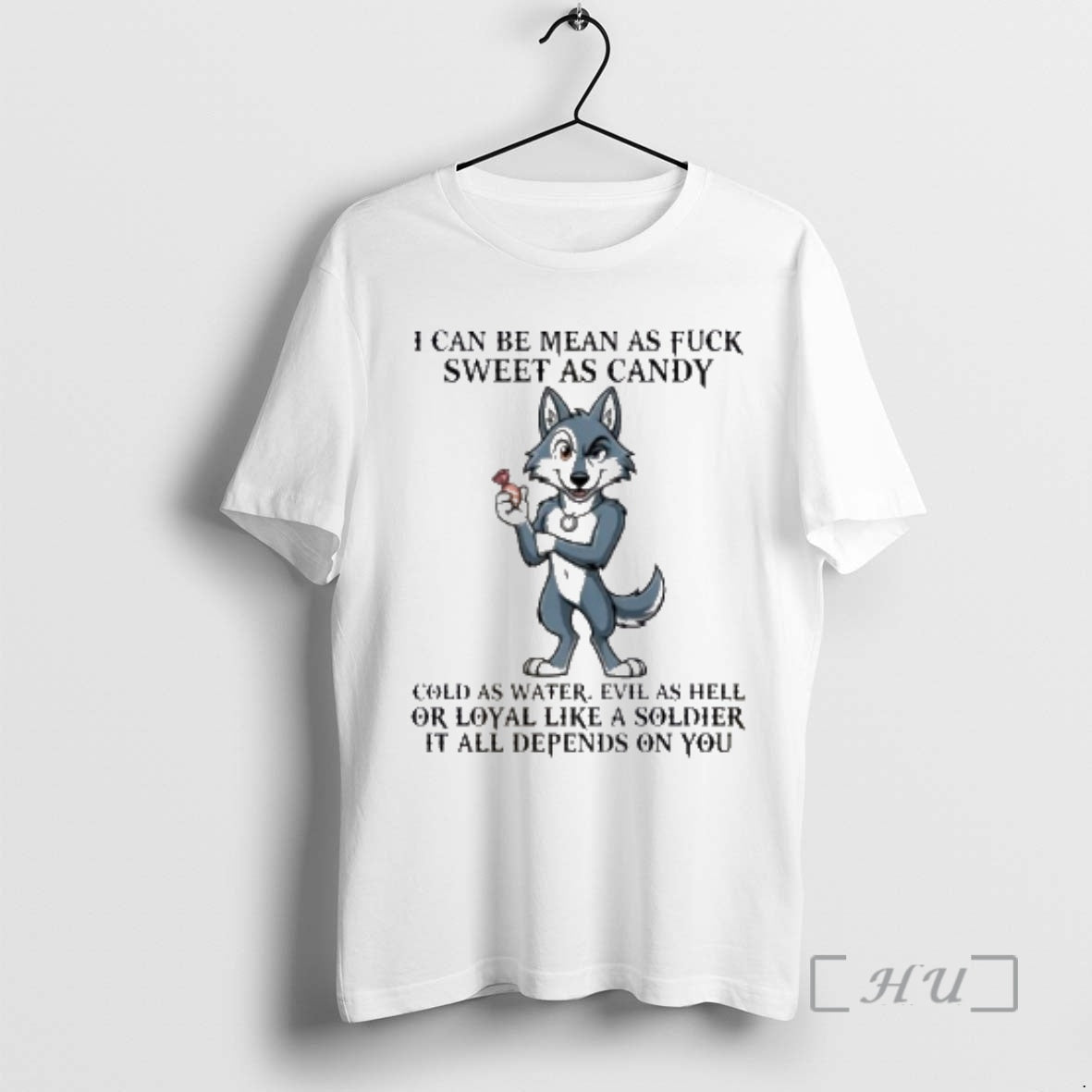 Officials Wolf I Can Be Mean Asfuck Sweet As Candy Cold As Water Premium T-Shirts, Hoodie, Sweatshirt | DripVista.com
